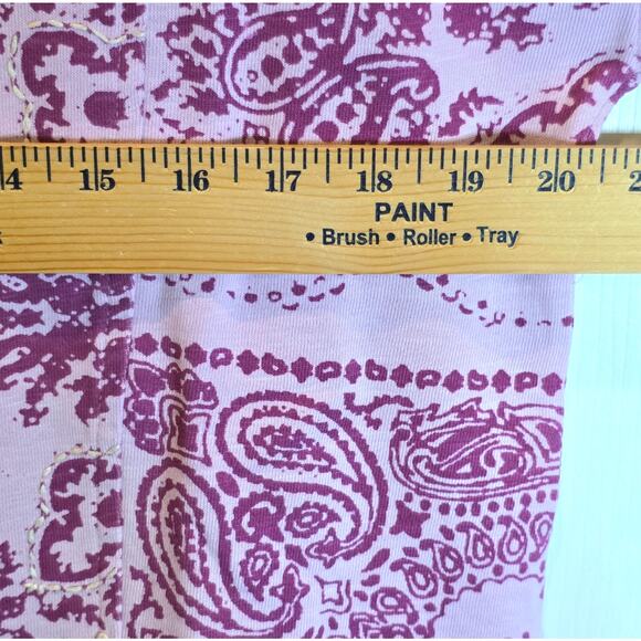 Sundance Bandana Sweatshirt Maebelle Pullover Sz Medium Pink Embroidered $128 - Picture 14 of 15